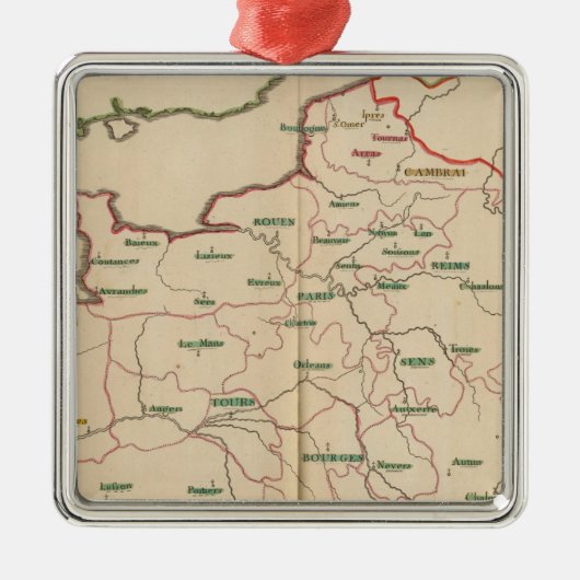 Evechez, Frankreich Silbernes Ornament (Vorne)