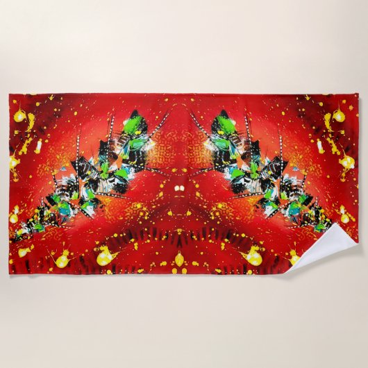 EVEIL von Christèle Chabrette Strandtuch (Vorderseite)