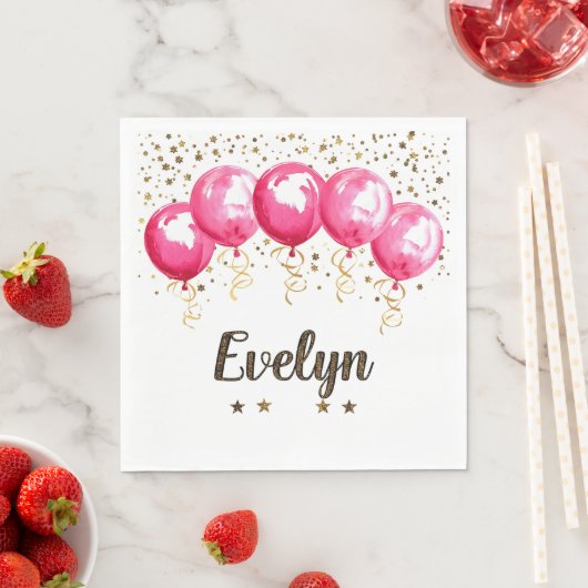 Evelyn Birthday Serviette (Beispiel)