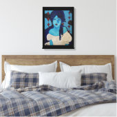 Evelyn Blue Leinwanddruck (Insitu (Schlafzimmer))
