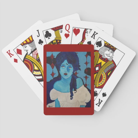 Evelyn Blue Spielkarten (Rückseite)