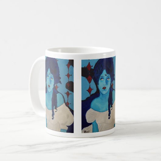 Evelyn Blue Tasse (Vorderseite Links)