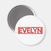 Evelyn Briefmarke Magnet (Vorderseite/Rückseite)