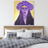 Evelyn Crowned Leinwanddruck (Insitu (Schlafzimmer))