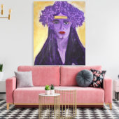 Evelyn Crowned Leinwanddruck (Insitu (Wohnzimmer))