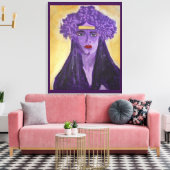 Evelyn Crowned Leinwanddruck (Insitu (Wohnzimmer))