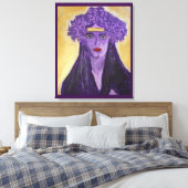 Evelyn Crowned Leinwanddruck (Insitu (Schlafzimmer))