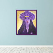 Evelyn Crowned Leinwanddruck (Insitu (Holzboden))