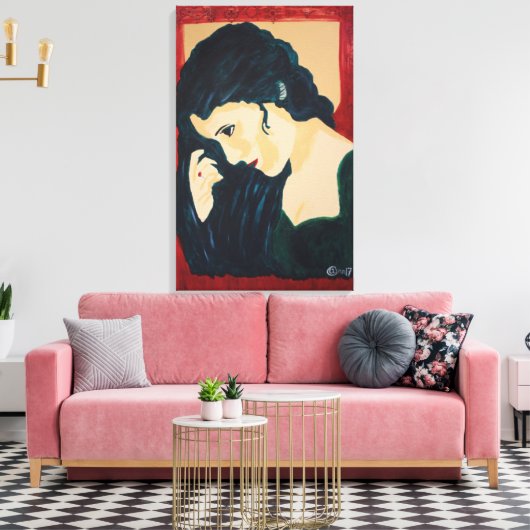 Evelyn Demure Leinwanddruck (Insitu (Wohnzimmer))