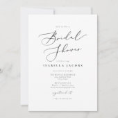 EVELYN Elegant Calligraphy Script-Brautparty Einladung (Vorderseite)