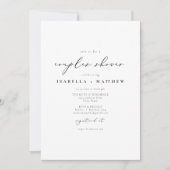 EVELYN Elegant Calligraphy Script Couples Dusche Einladung (Vorderseite)