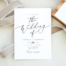EVELYN Elegant Calligraphy Script Minimal Wedding
