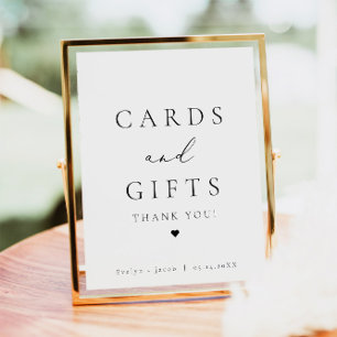 EVELYN Elegante Calligraphy Script Cards und Gesch Poster