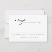 EVELYN Elegante Calligraphy Script Moderne RSVP-Ka Einladung (Vorderseite)