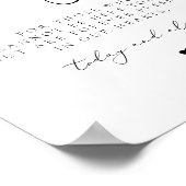 EVELYN Elegante Kalligraphie in Love Memory Poster (Ecke)