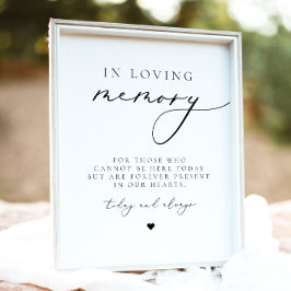 EVELYN Elegante Kalligraphie in Love Memory Poster