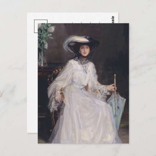 Evelyn Farquhar | Sir John Lavery Postkarte (Vorne/Hinten)