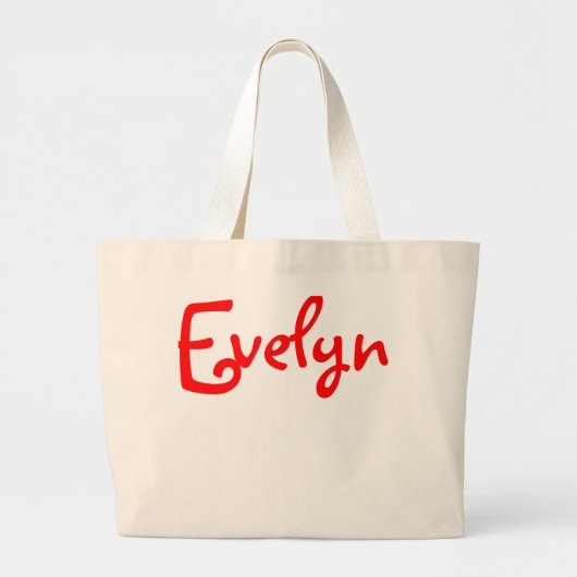 Evelyn - Jumbo Leinwand Tasche (Vorne)