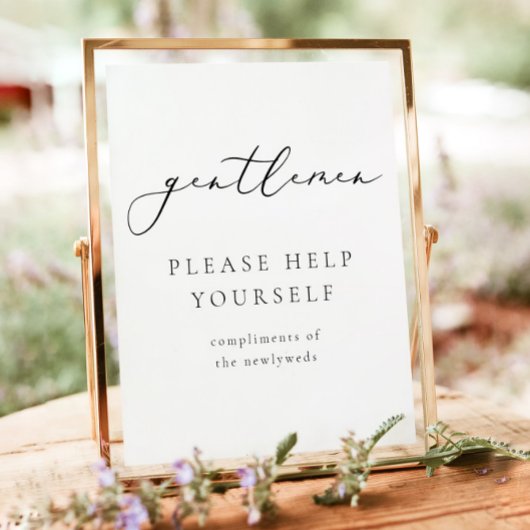 EVELYN Kalligrafie Herren Badezimmer Toilettenarti Poster