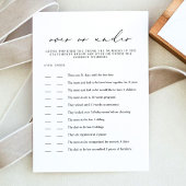 EVELYN Minimalistisch unter der Kinderspielkarte Einladung