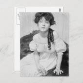 Evelyn Nesbitt über 1900 Postkarte (Vorne/Hinten)