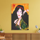 Evelyn Plays Leinwanddruck (Insitu (Wohnzimmer))