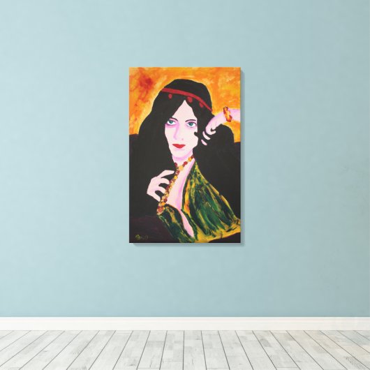 Evelyn Plays Leinwanddruck (Insitu (Holzboden))