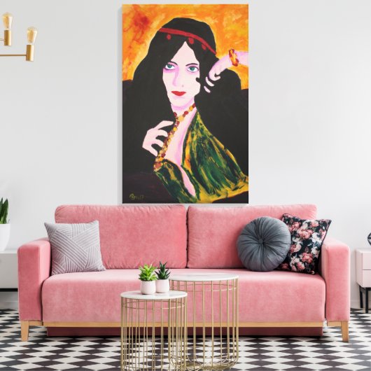 Evelyn Plays Leinwanddruck (Insitu (Wohnzimmer))