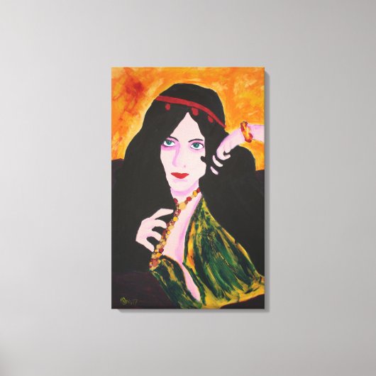 Evelyn Plays Leinwanddruck (Vorderseite)