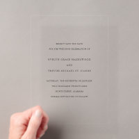 Evelyn Simple Elegant Wedding Save the Date