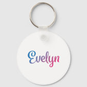Evelyn Stylish Cursive Schlüsselanhänger (Vorderseite)