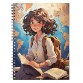 Evelyn Wanderlust druckbare Junk Journals Notizblock (Vorderseite)