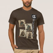 "Even a Cat's Paws" Japanese Cat Art T-Shirt (Vorderseite)