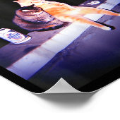 Even Baddies Get Saddies Funny Cat Meme Aesthetic  Poster (Ecke)