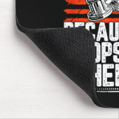 Even Cops Need Heroes Fireman Gift Proud Firefight Mousepad (Ecke)