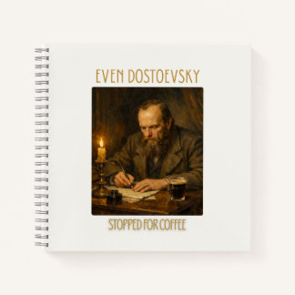 Even Dostoevsky Stopped for Coffee | Notebook Notizblock