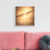 Even in Silence We Meet Minimal Spiritual Wall Art Leinwanddruck (Insitu (Wohnzimmer))