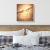 Even in Silence We Meet Minimal Spiritual Wall Art Leinwanddruck (Insitu (Schlafzimmer))