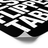 Even Jesus Flipped Tables Funny Jesus Lovers Chris Poster (Ecke)