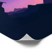 Even the moon waits for its moment. Inspiration Poster (Ecke)