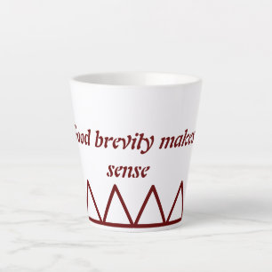 Even withdrawal Requires courage and strength Milchtasse