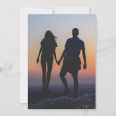 Evenin in den Bergen blauen staubigen inv Einladung (Rückseite)