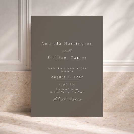 Evening Estate Wedding Invitation Einladung