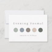 Evening Formal Attire Card. Minimal Luxury Palette Einladung (Vorderseite)