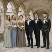 Evening Formal Attire Card. Minimal Luxury Palette Einladung