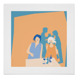 evening in the bar poster