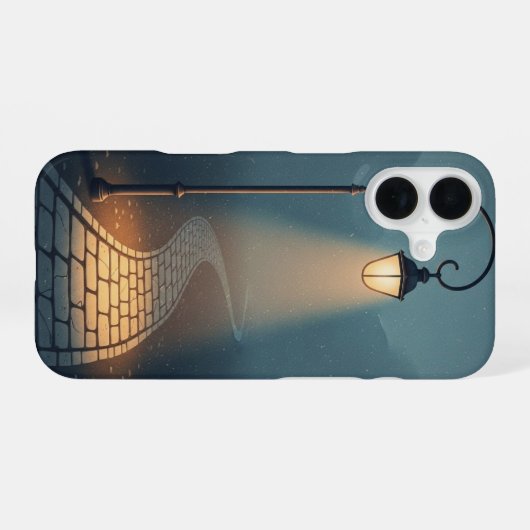 Evening Lamp Path iPhone 16 Hülle (Rückseite (Horizontal))