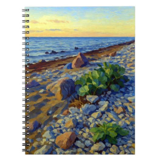 Evening light on the coast of Vormsi Notizblock (Vorderseite)