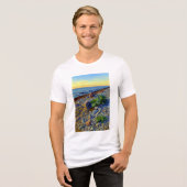 Evening light on the coast of Vormsi Tri-Blend Shirt (Vorderseite voll)