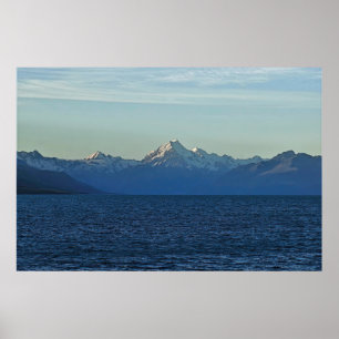 Evening on Lake Pukakai Poster